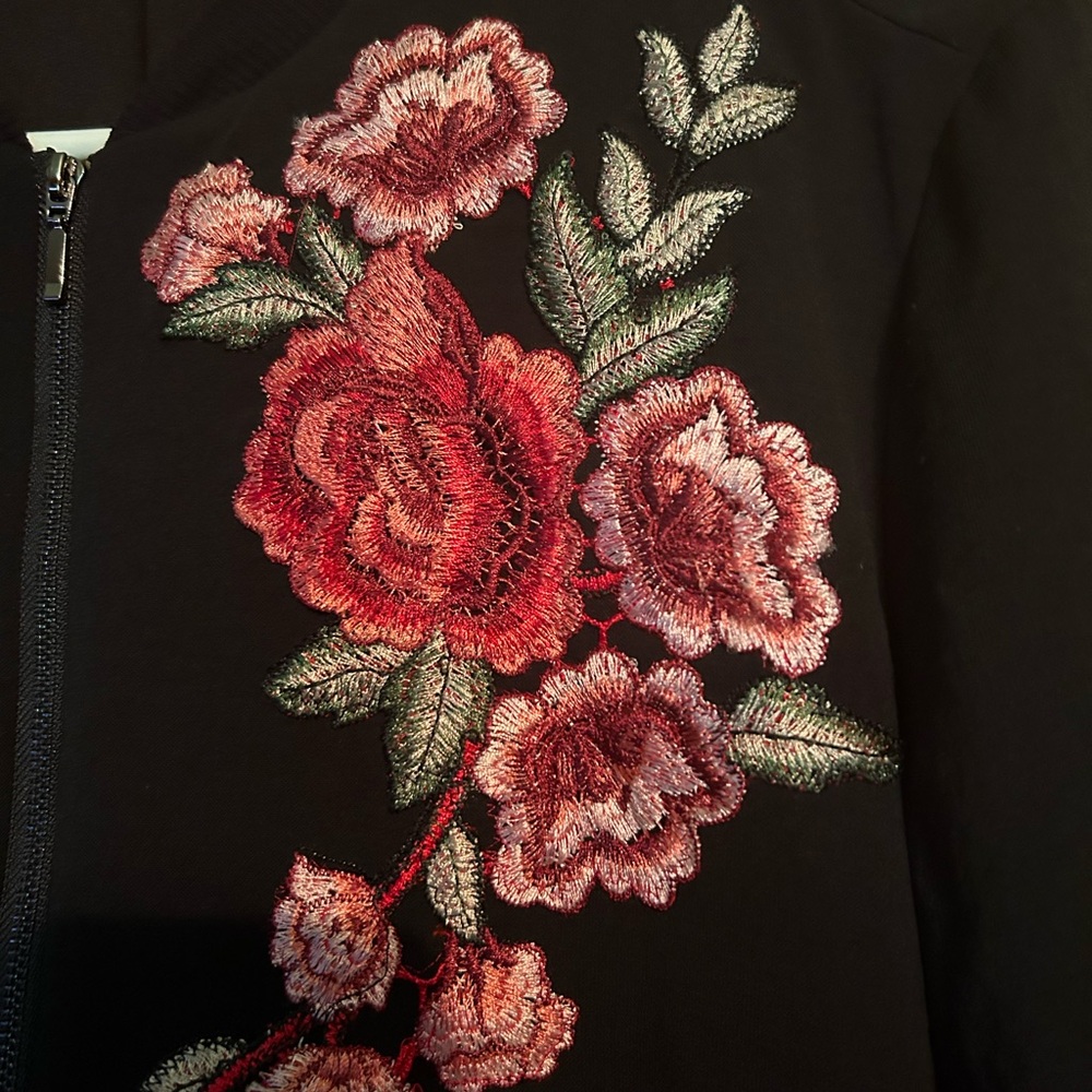 Lipslide, black zip up jacket